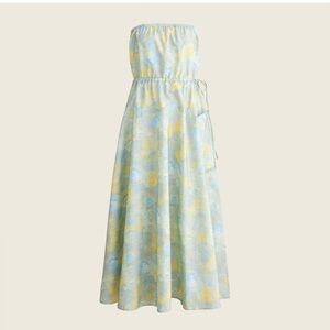 J.Crew NWOT Cassi Namoda limited Edition cotton poplin maxi dress